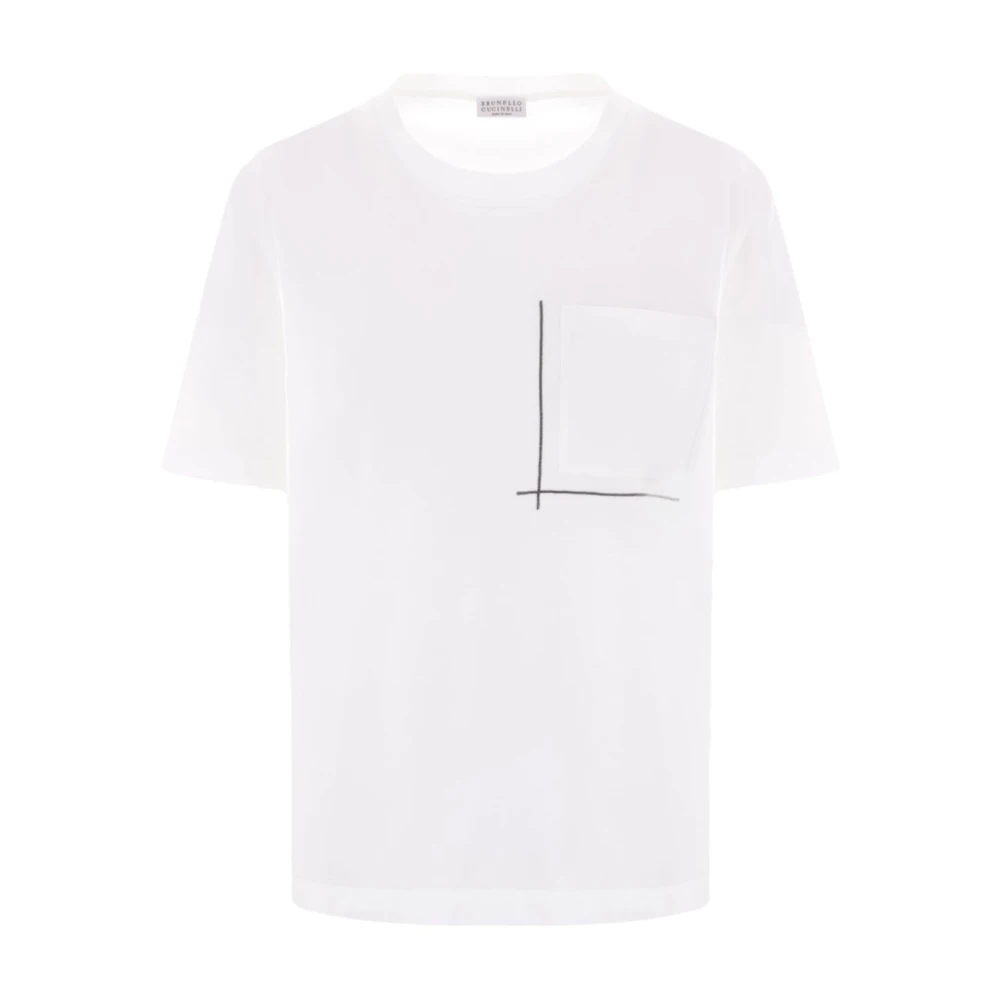 BRUNELLO CUCINELLI Wit T-shirt Polo Dameskleding White Dames