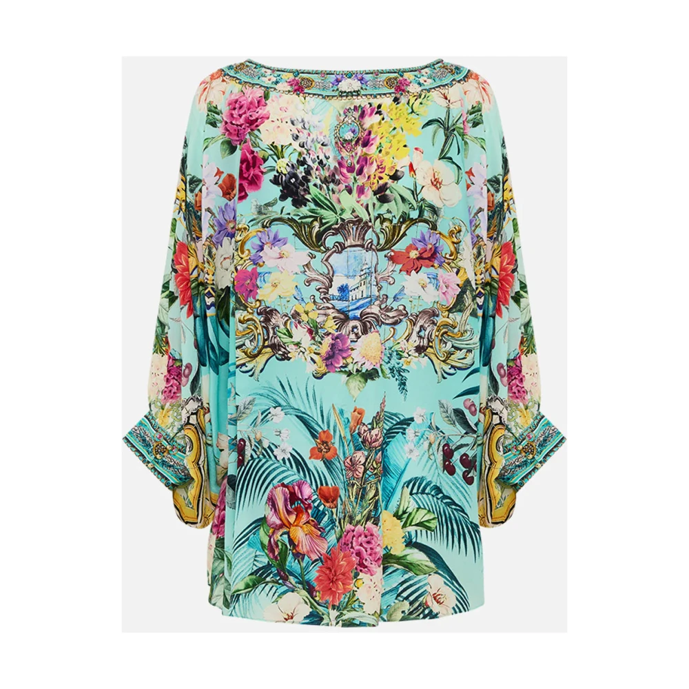 Camilla Zijden Blouse Gardens of Queluz Multicolor Dames