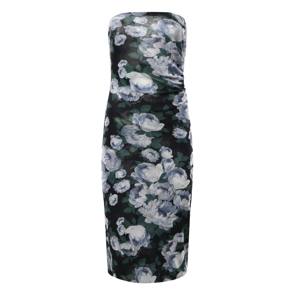 Stella Mccartney Women's Blue Mesh Midi Dress