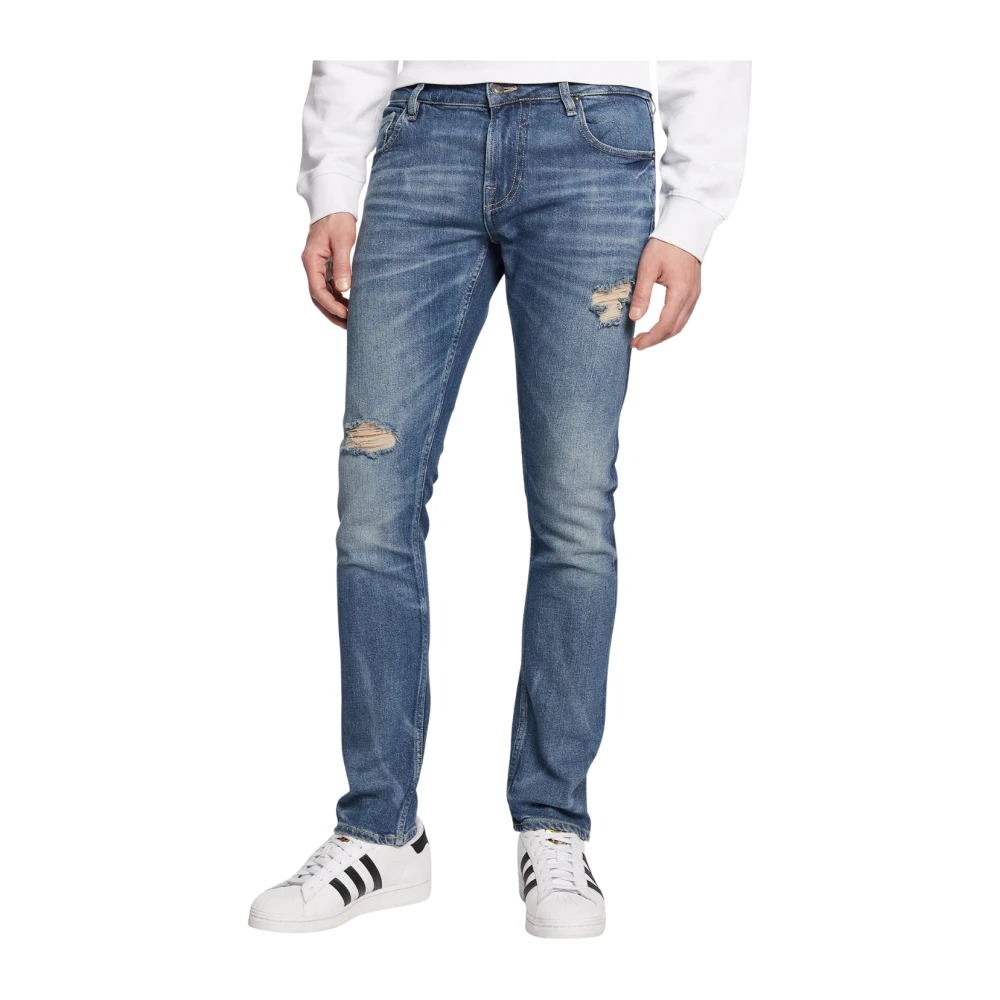 Guess Men's Blue Miami Slim-Fit Jeans - Slim Fit Jeans - W32 - Jeans