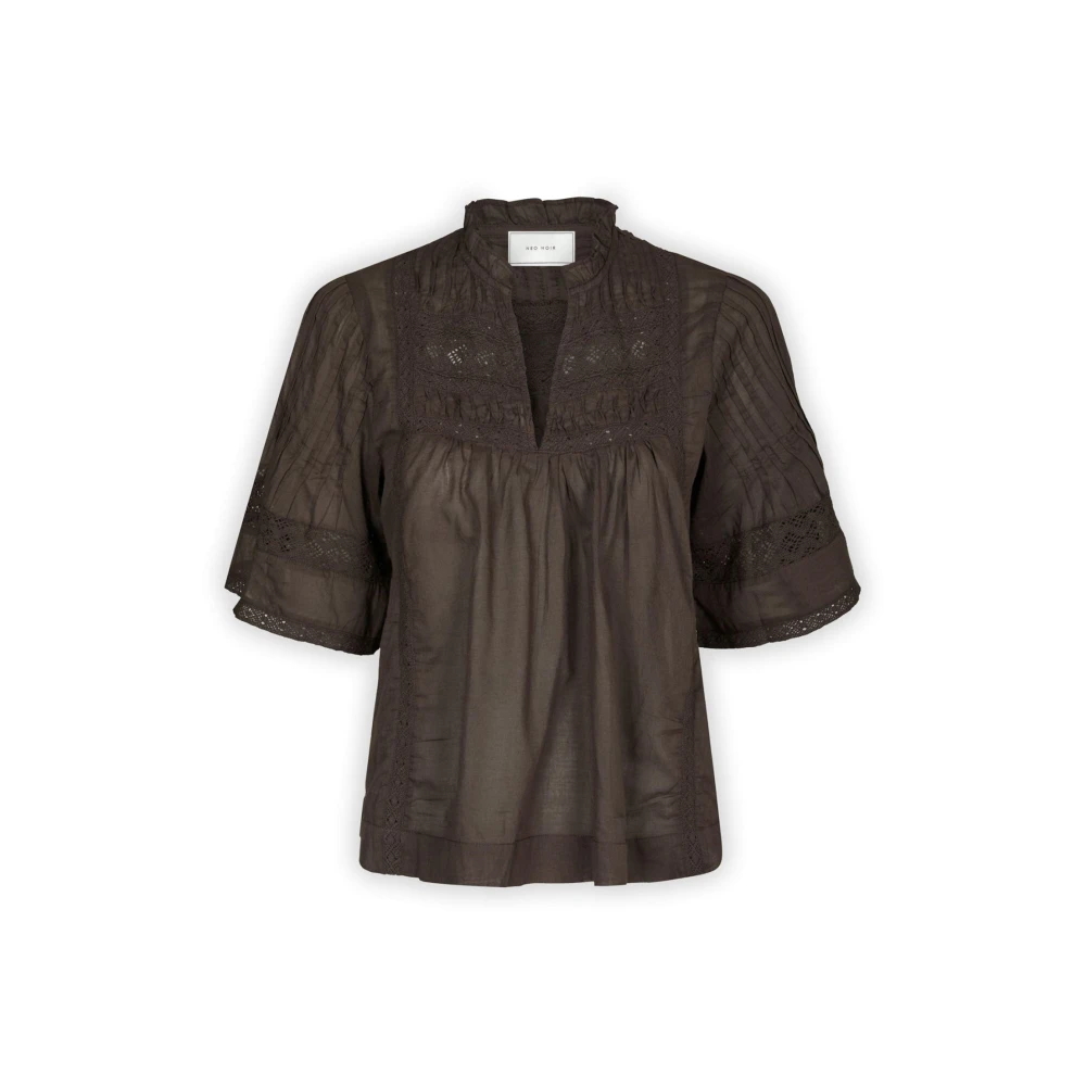 Neo Noir Brown Blouses, Female, L, Blouses
