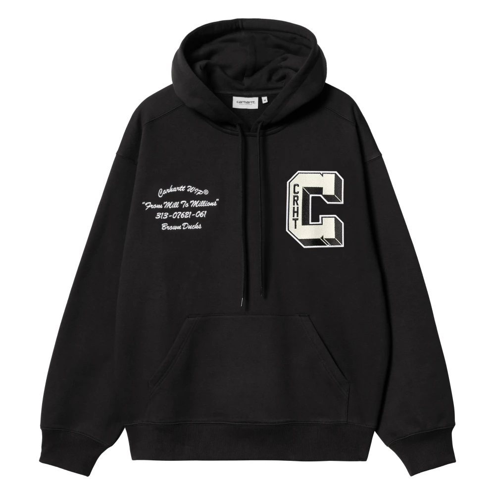 Carhartt WIP Bruine Eenden Hoodie Black Heren