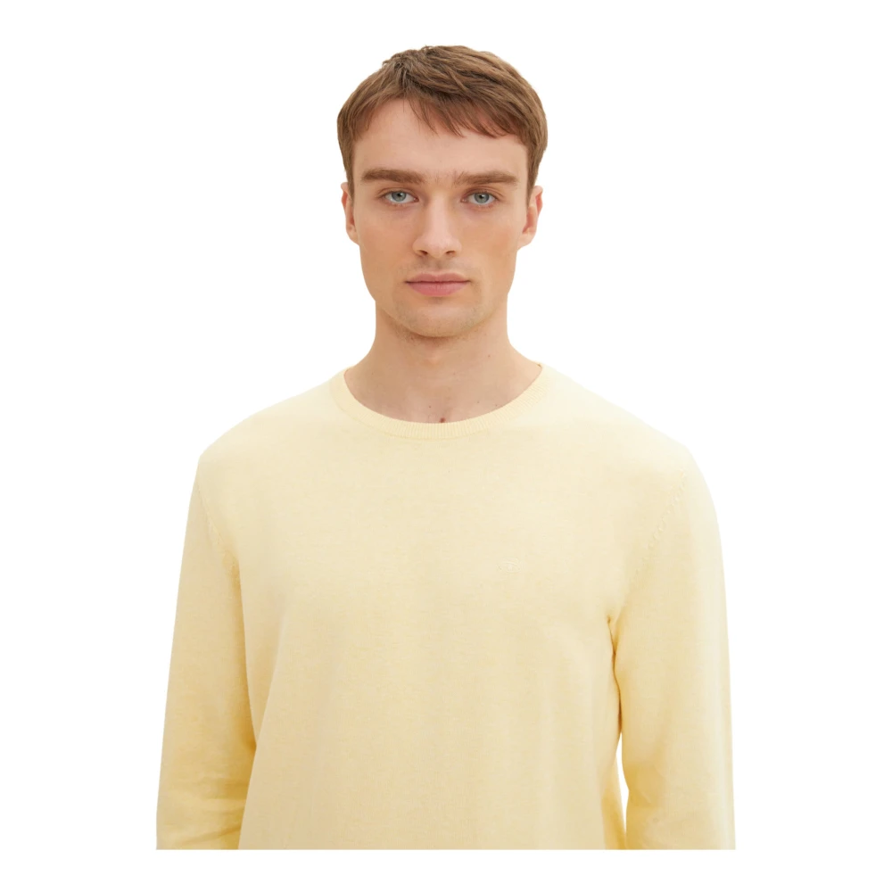 Tom Tailor Sweatshirts & Hoodies Yellow Heren