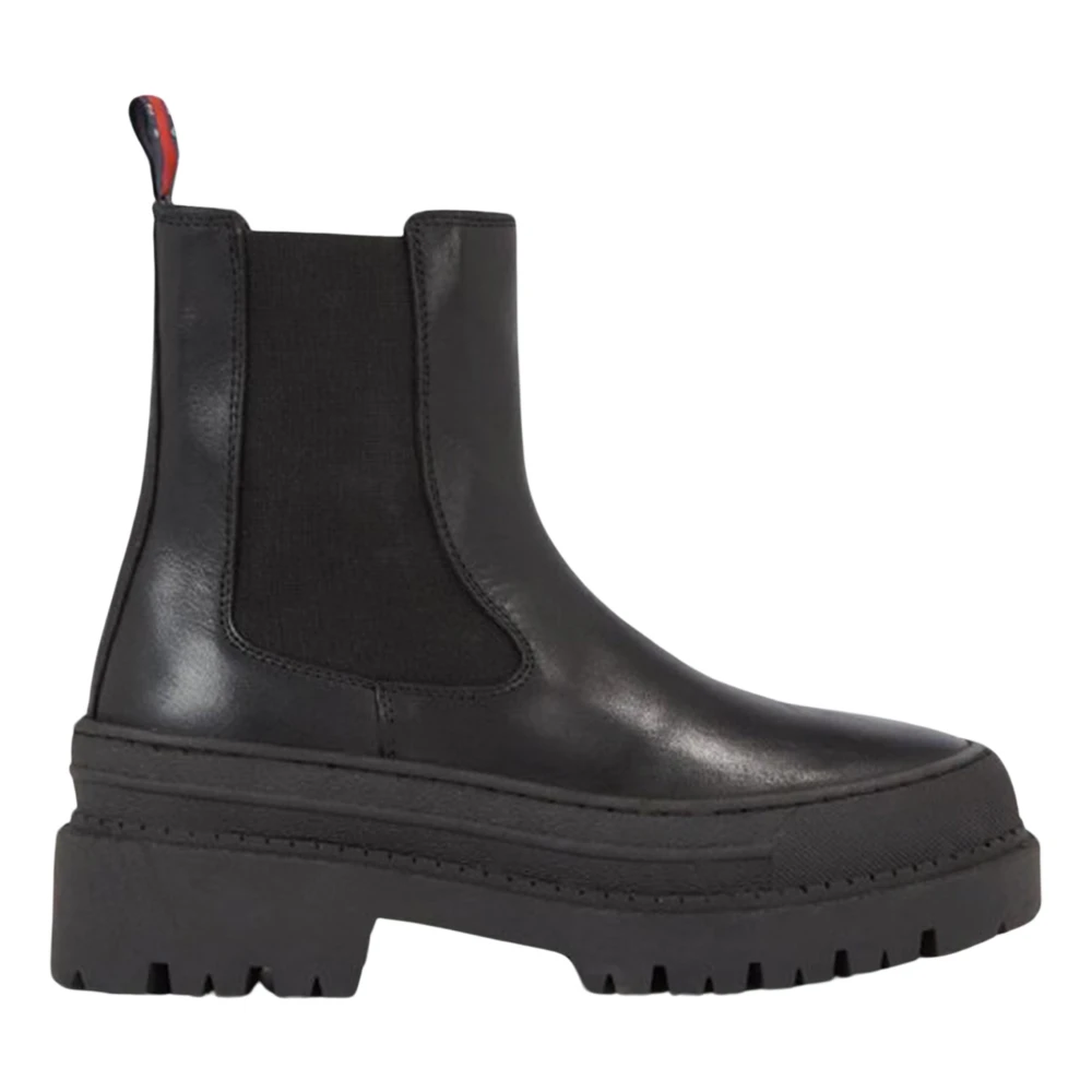 Zwarte tommy hilfiger chelsea best sale boots rugged classic chelsea