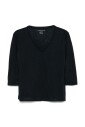 pull-bleu-a-texture-slub-et-col-en-v