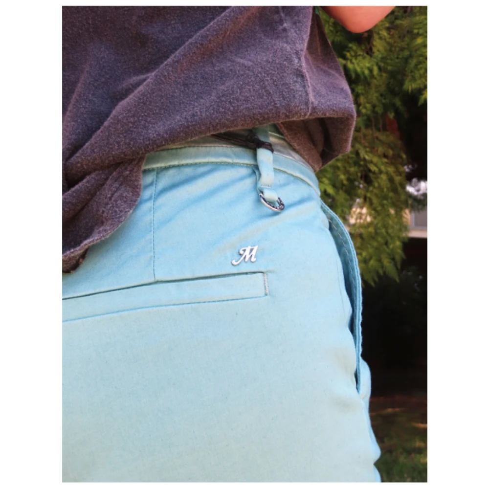 Mason's New York Zilveren Band Broek Blue Dames