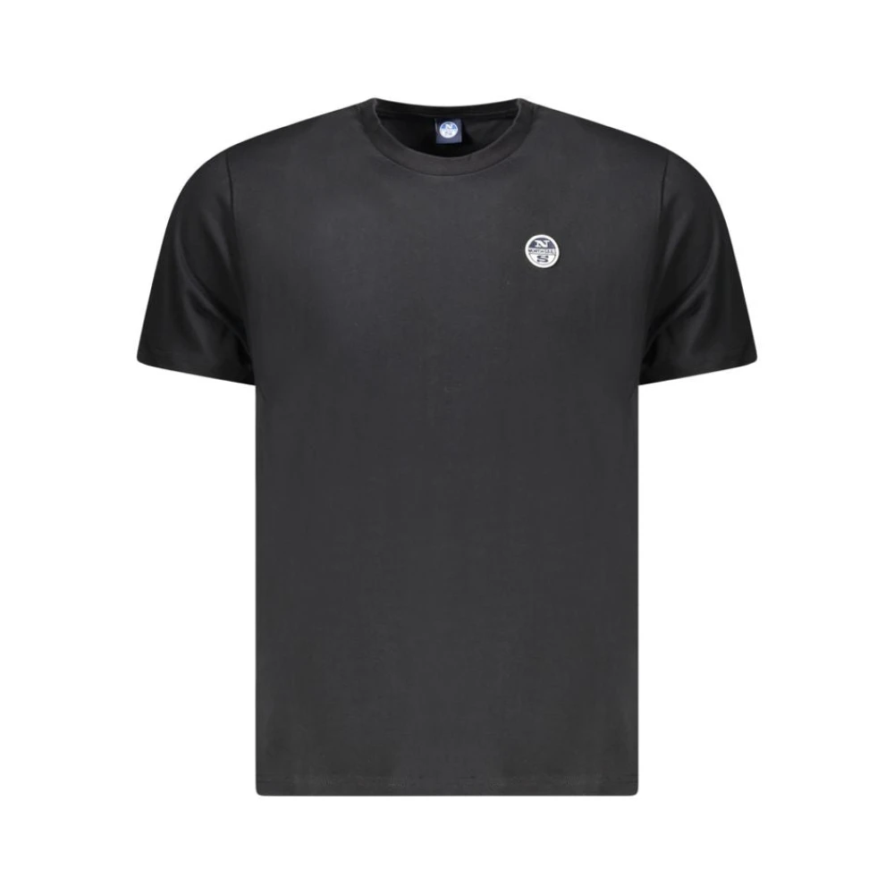 North Sails Zwart Katoenen T-shirt Black Heren