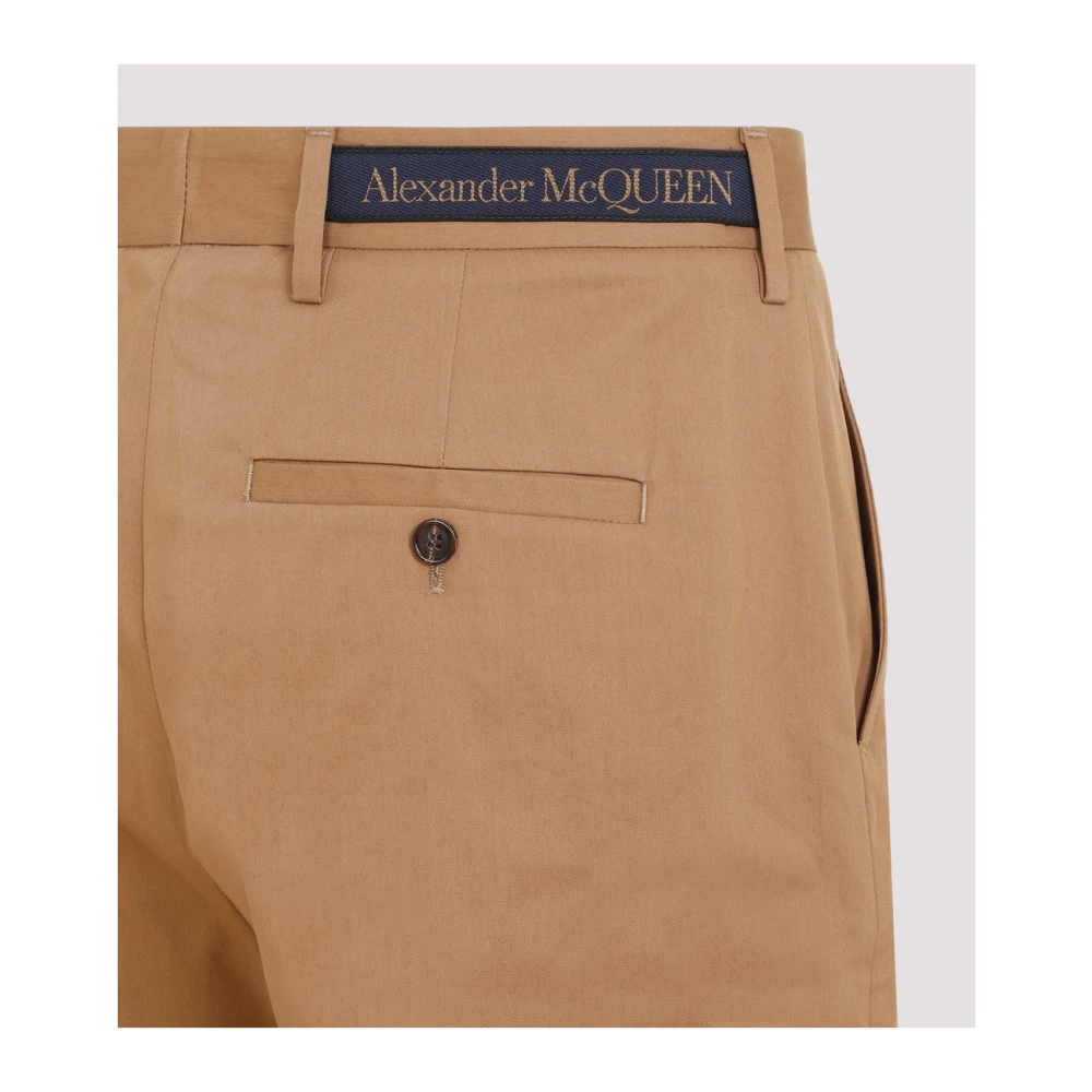 alexander mcqueen Kameel Chino Broek Nude & Neutrals Brown Heren