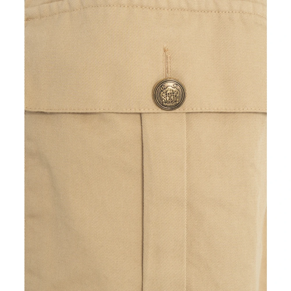 Jucca Stijlvolle Beige Denim Midi Rok Beige Dames