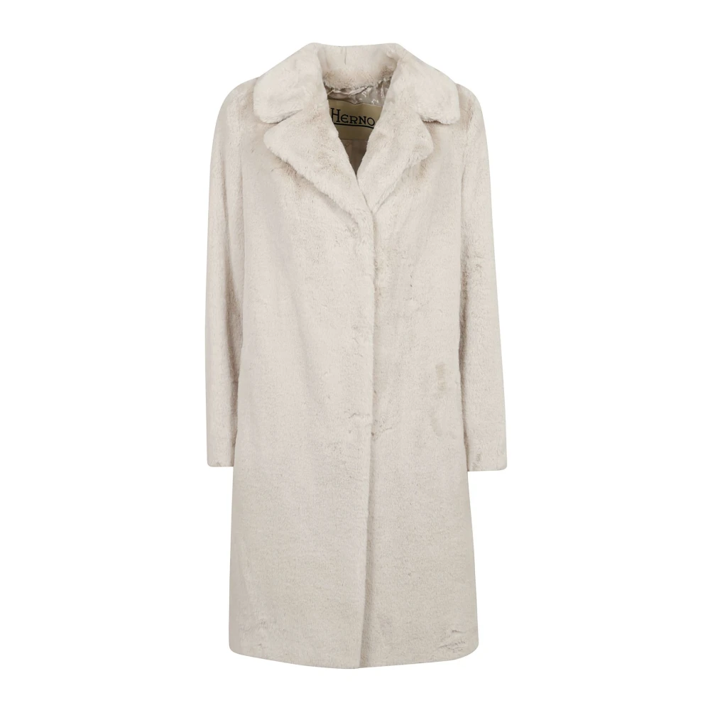 Herno Zachte Nep Bontjas Gray Dames