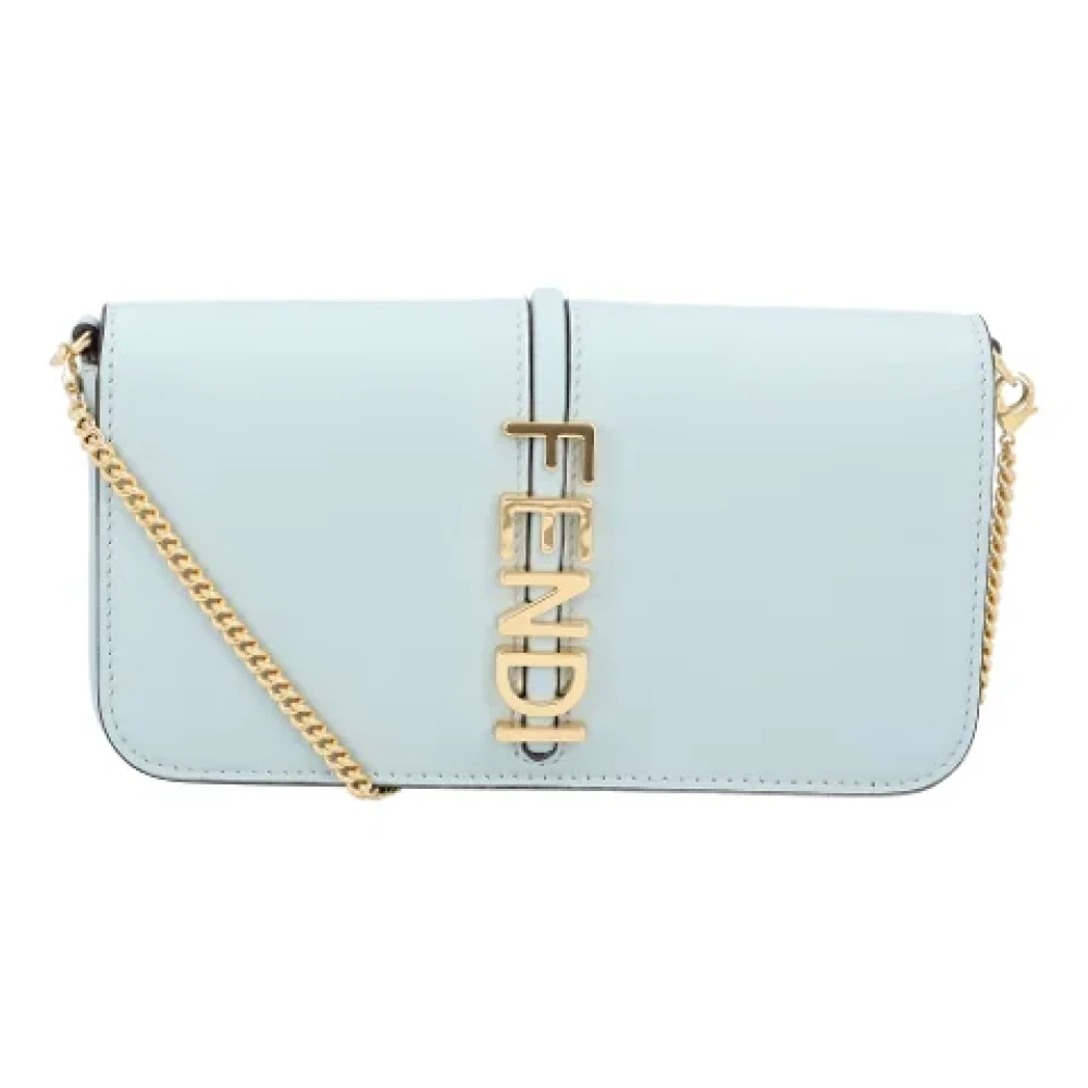 Fendi Leather crossbody-bags Blue Dames