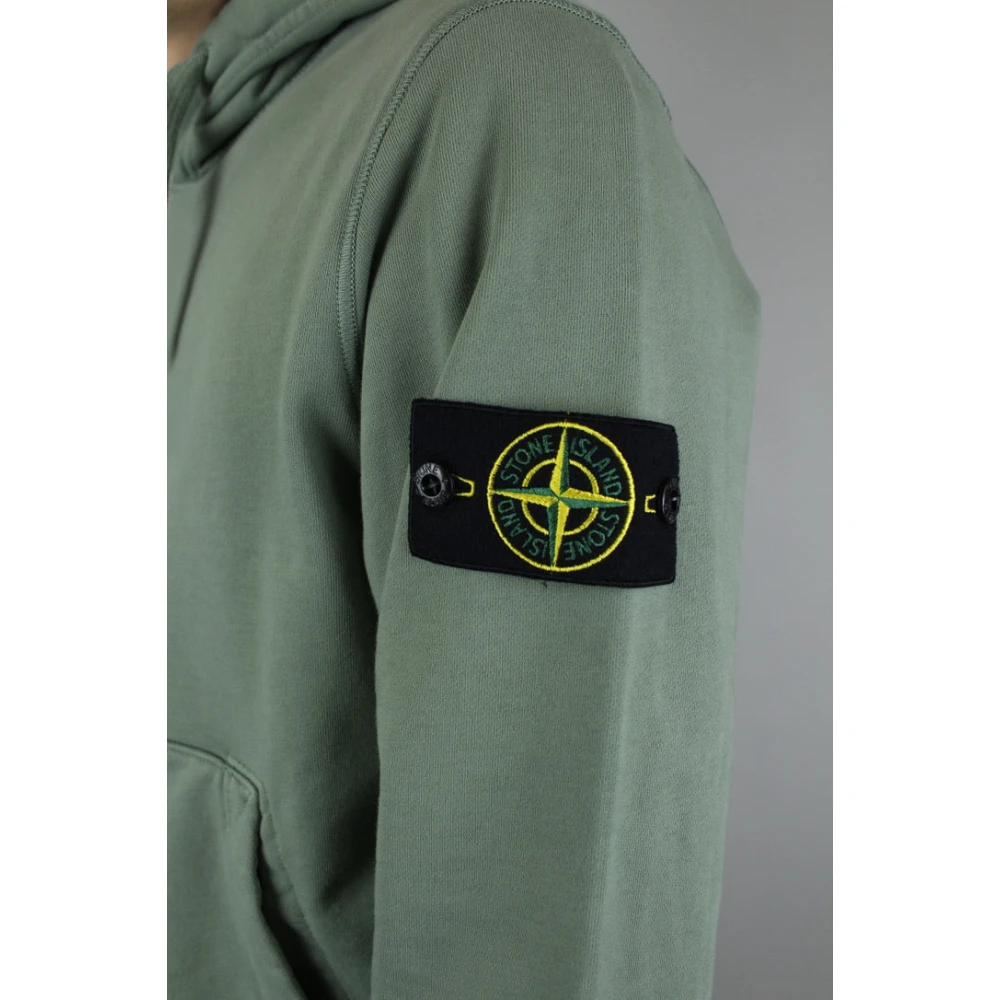 Stone Island Luxe Musk Felpa Hoodie Green Heren