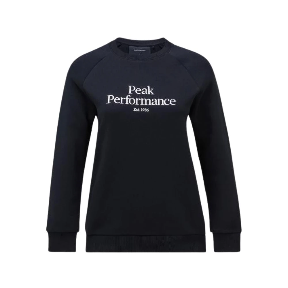 Peak Performance Original Crew Svart Performance Sweatshirt Black, Dam