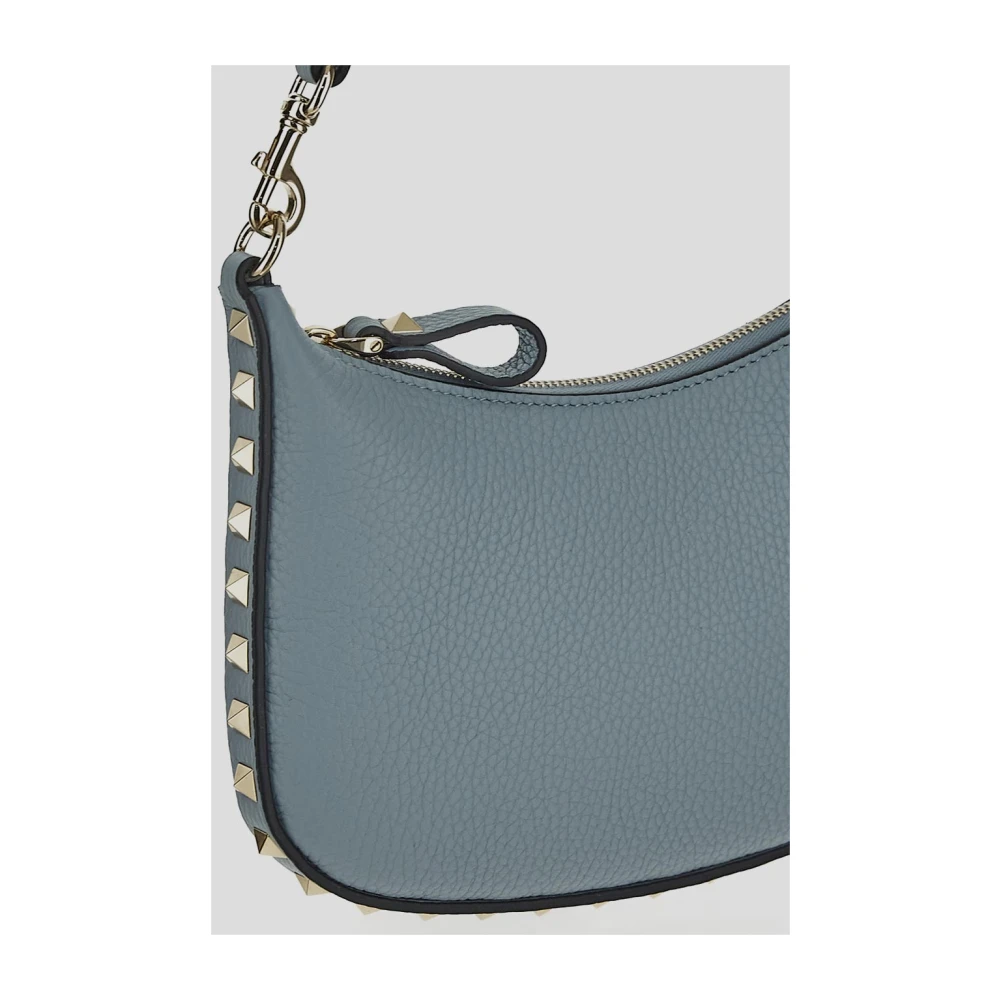 Valentino Garavani Mini Rockstud Leren Tas Blue Dames