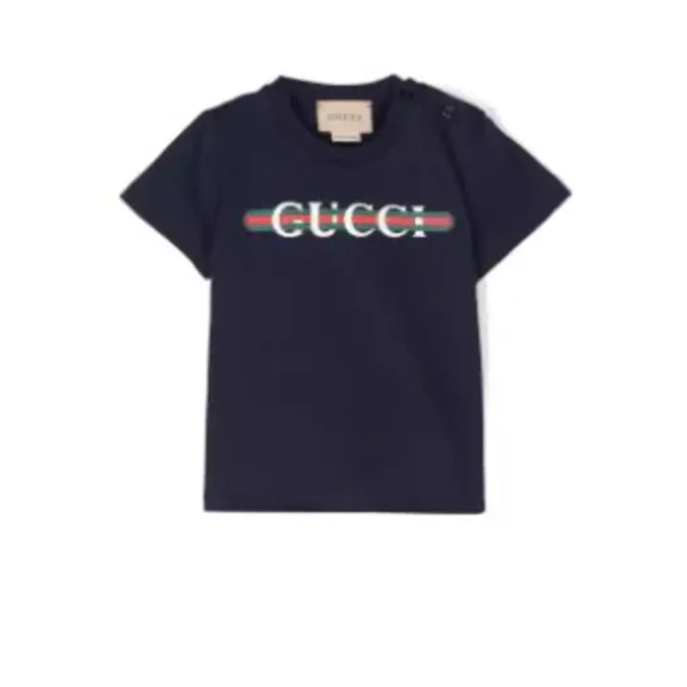 Gucci Baby Boy Jersey T-shirt Blue, Pojke