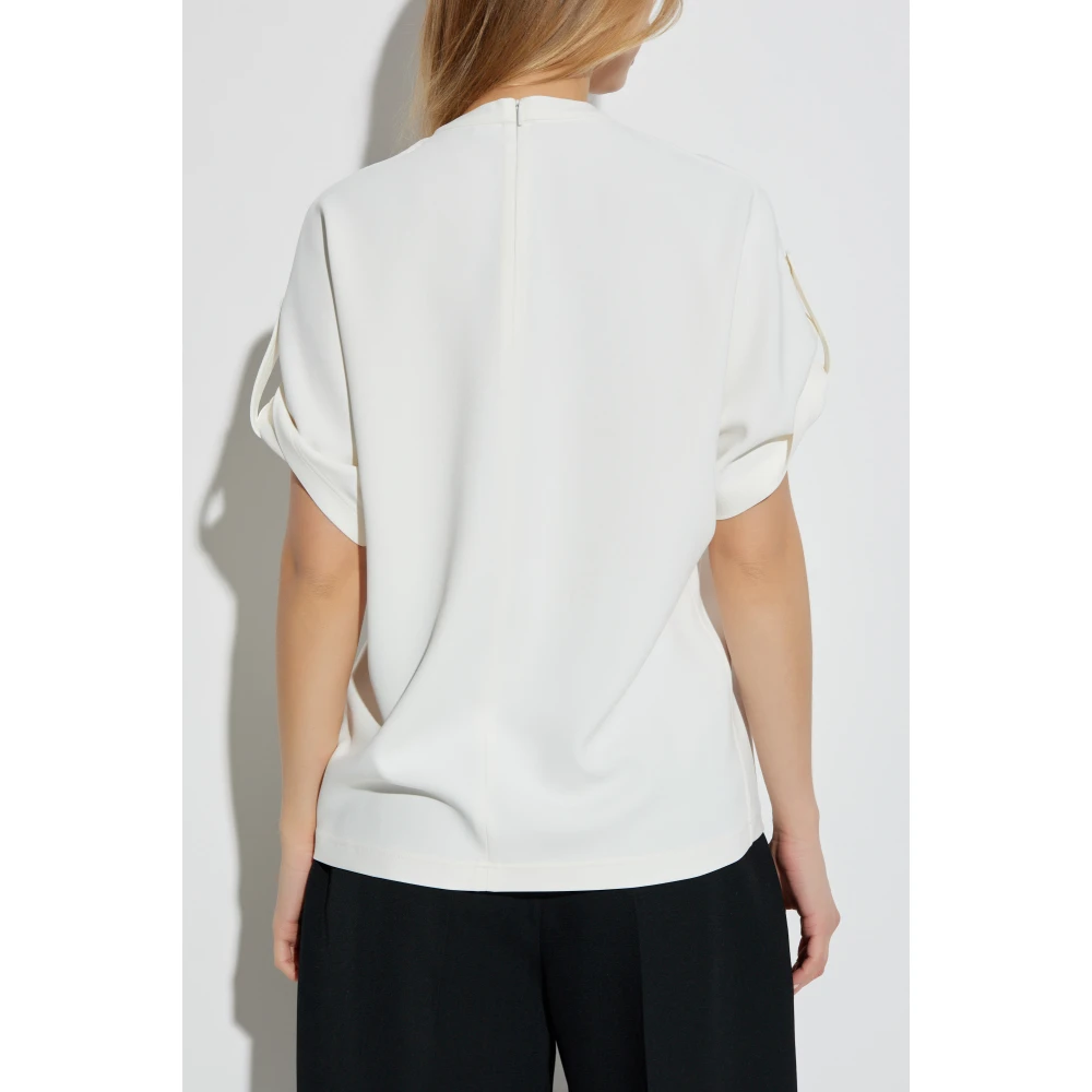 Salvatore Ferragamo Losvallend T-shirt Beige Dames
