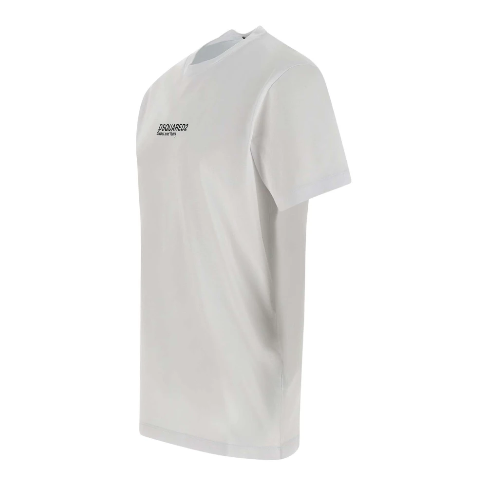 Dsquared2 Cool Fit Tee Katoenen T-shirt Wit White Heren