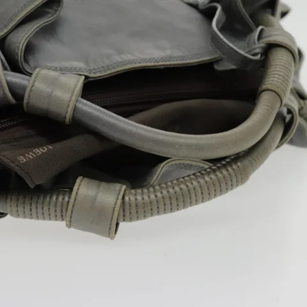 Loewe Pre-owned Leather handbags Gray Dames