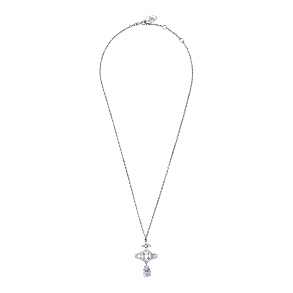 Vivienne Westwood Women's Gray Olympia Drop Pendant Necklace - Necklaces - One Size - Accessories