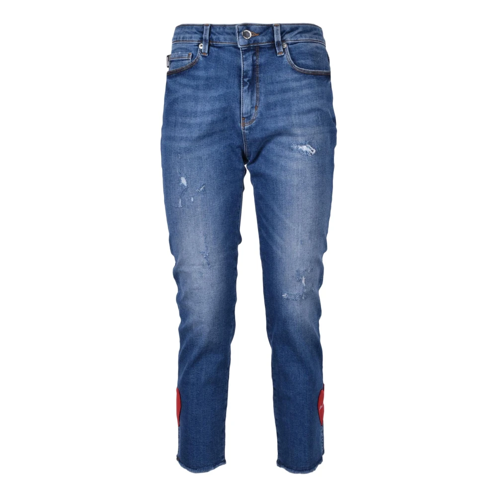 Love Moschino Stijlvolle Denim Jeans met Elastaan Blue Dames
