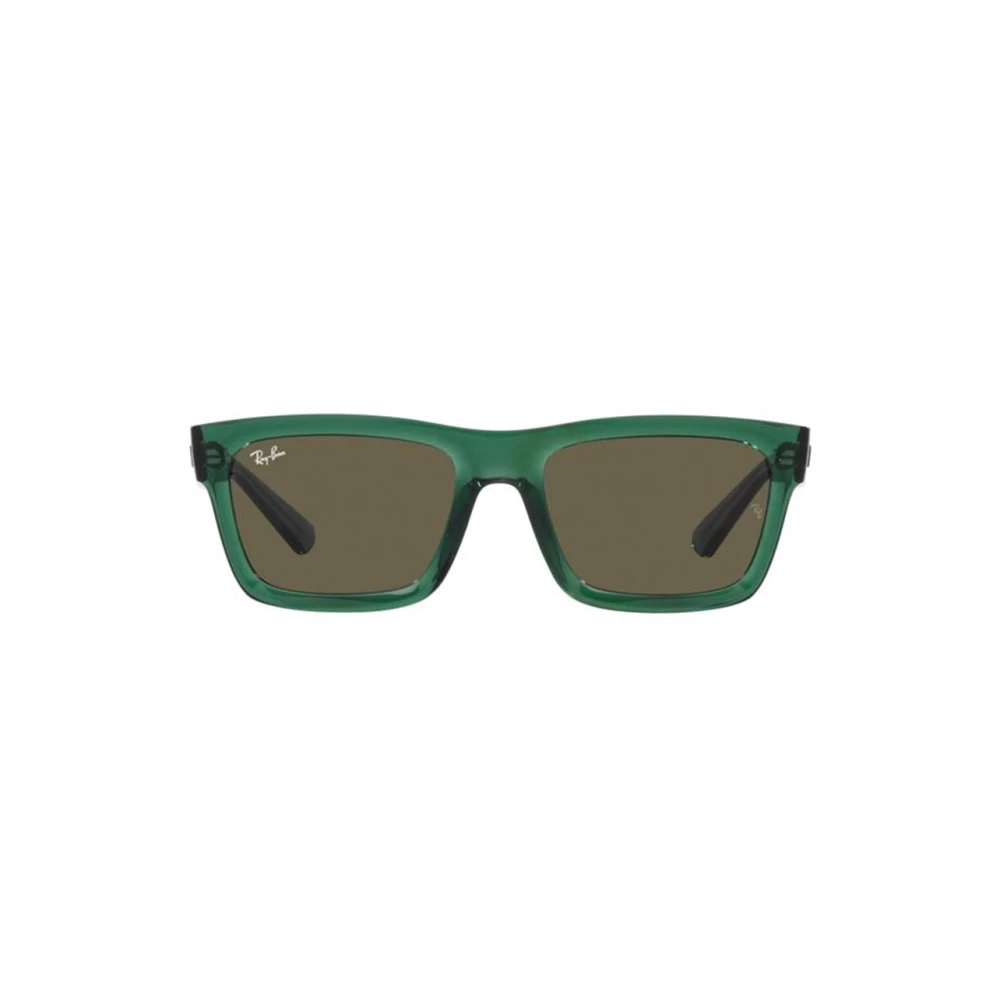 Ray-Ban Unisex Sunglass Warren Bio-Based - Frame color: Transparent Green, Lens color: Brown - Image 4