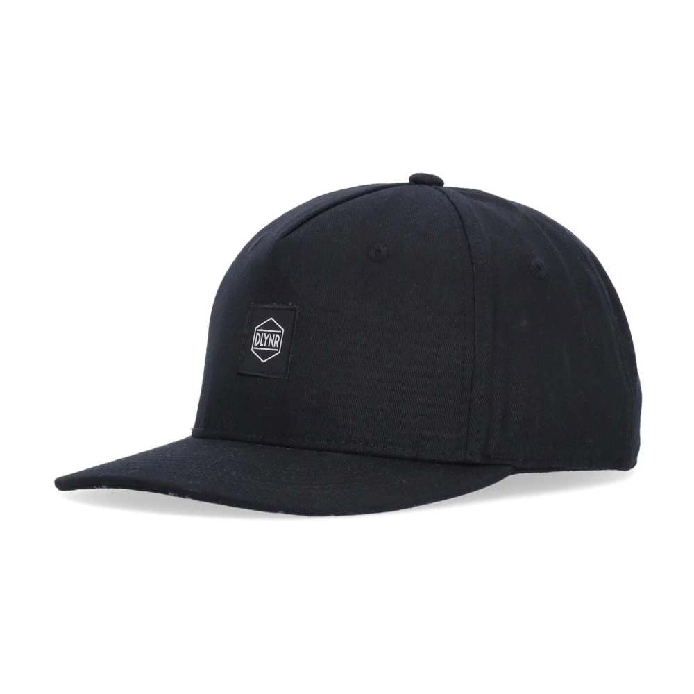 Dolly Noire Platte Klep Pet Zwart Katoen Logo Black Heren