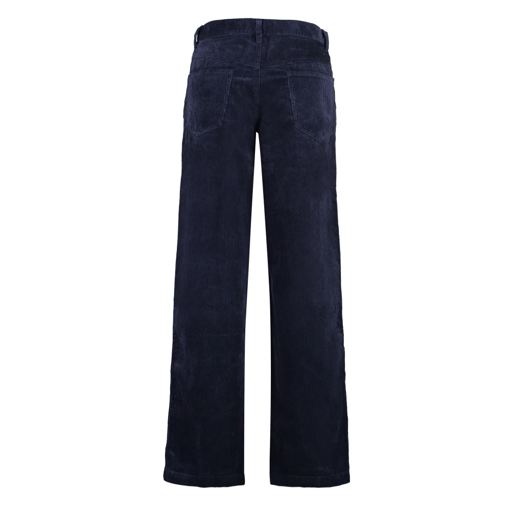 Isabel marant Jorje Corduroy Broek met Metalen Knopen Blue Heren