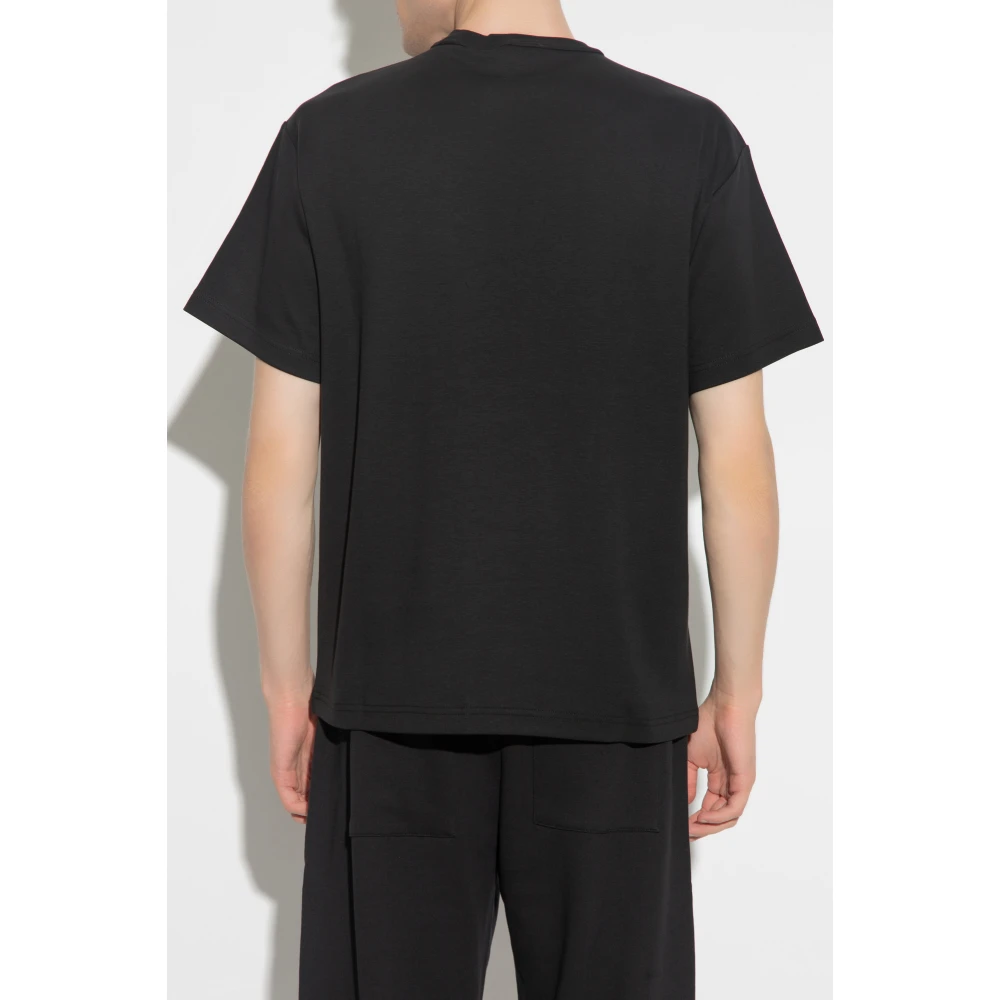 Versace Jeans Couture T-shirt met Logo Black Heren