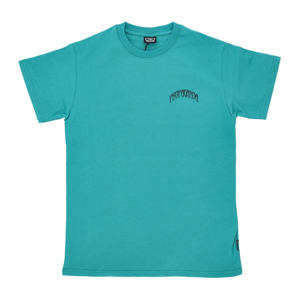 Propaganda Triangle Panther Tee Turquoise T-Shirt Blue Heren