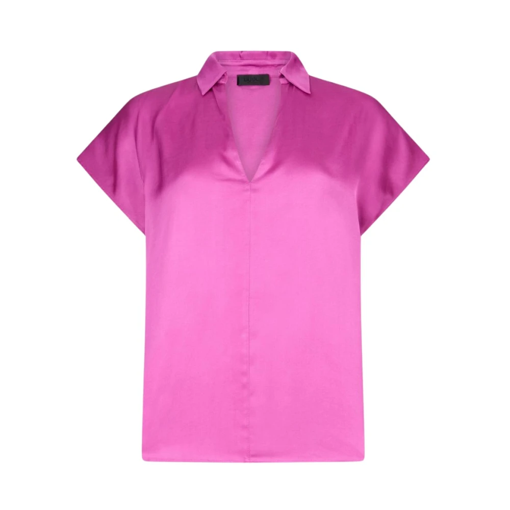 Liu Jo Vrouw Roze Satijnen Blouse