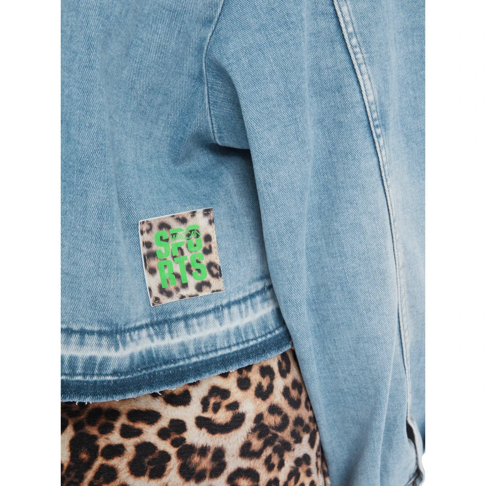 Marc Cain Gebruikte Denim Jack Blue Dames