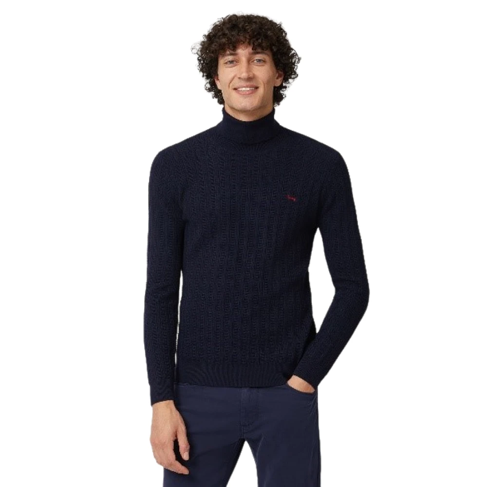 Harmont & Blaine Men's Blue Turtlenecks,, Clothing Jumper Aw24 2XL
