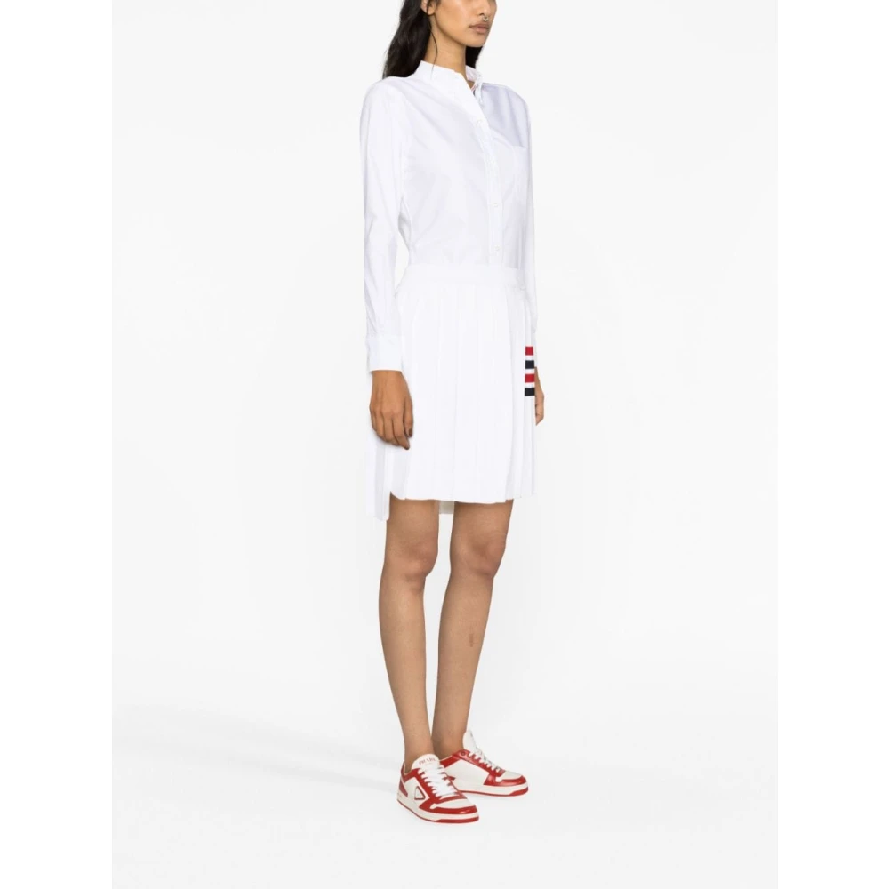 Thom Browne Witte Button-Down Oxford Overhemd White Dames