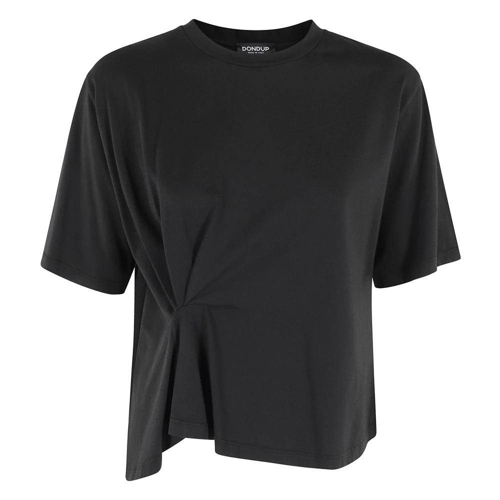 Dondup Casual Katoenen T-shirt Black Dames