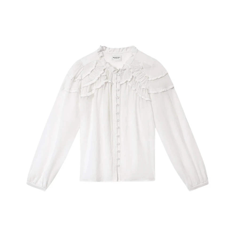 Isabel Marant Women's White Blouses, S, Christa Blouse