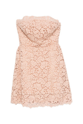 robe-rose-en-dentelle-florale-sans-bretelles-en-forme-a