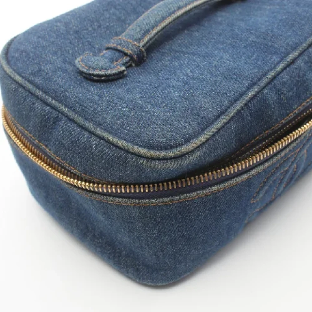 Chanel Vintage Pre-owned Denim chanel-bags Blue Dames
