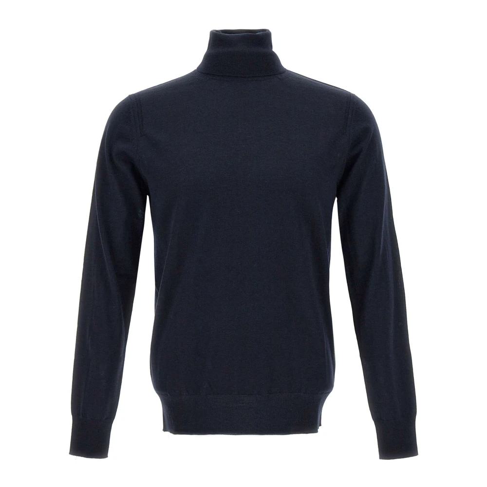 Paolo Pecora Men's Blue Turtleneck Jumper - Turtlenecks - S - Knitwear