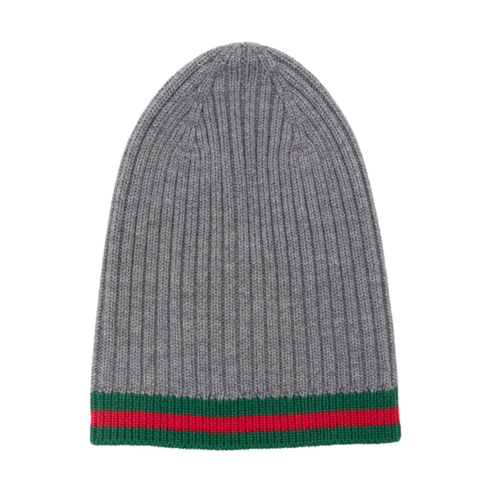 Gucci Barn Ullstickad Mössa Gray, Unisex