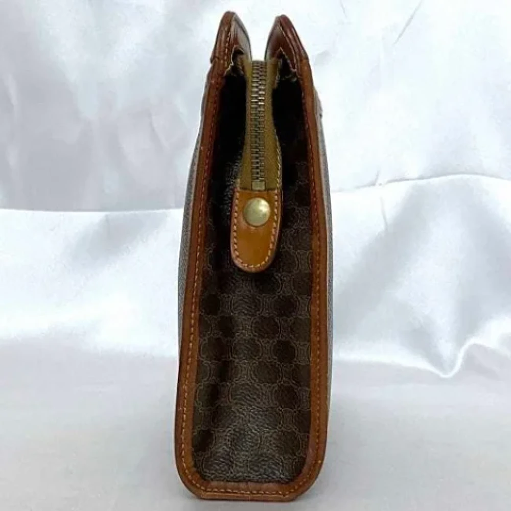 Celine Vintage Pre-owned Canvas clutches Brown Dames