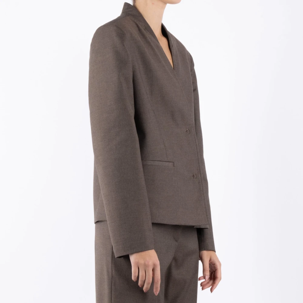 The Garment Zwarte Jas Stijlvol en Elegant Brown Dames