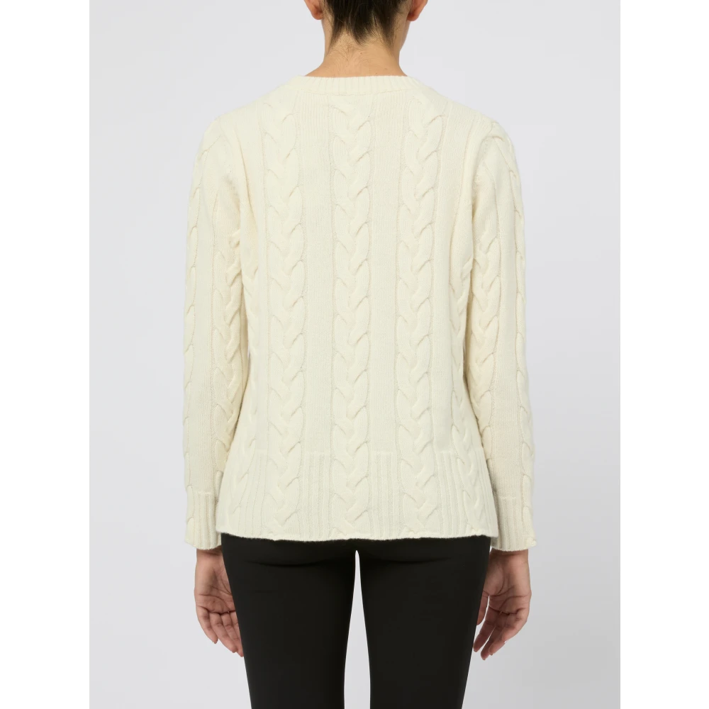 Kangra Bianco Sweater voor Vrouwen Aw24 White Dames