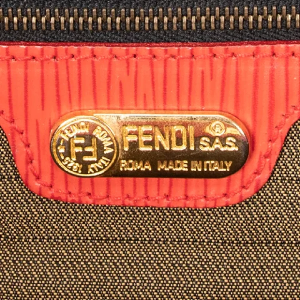 Fendi Vintage Pre-owned Canvas fendi-bags Red Dames