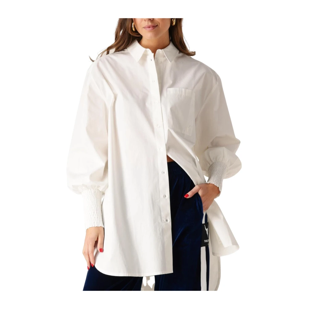 Alix The Label Witte Oversized Blouse Veelzijdige Stijl White Dames