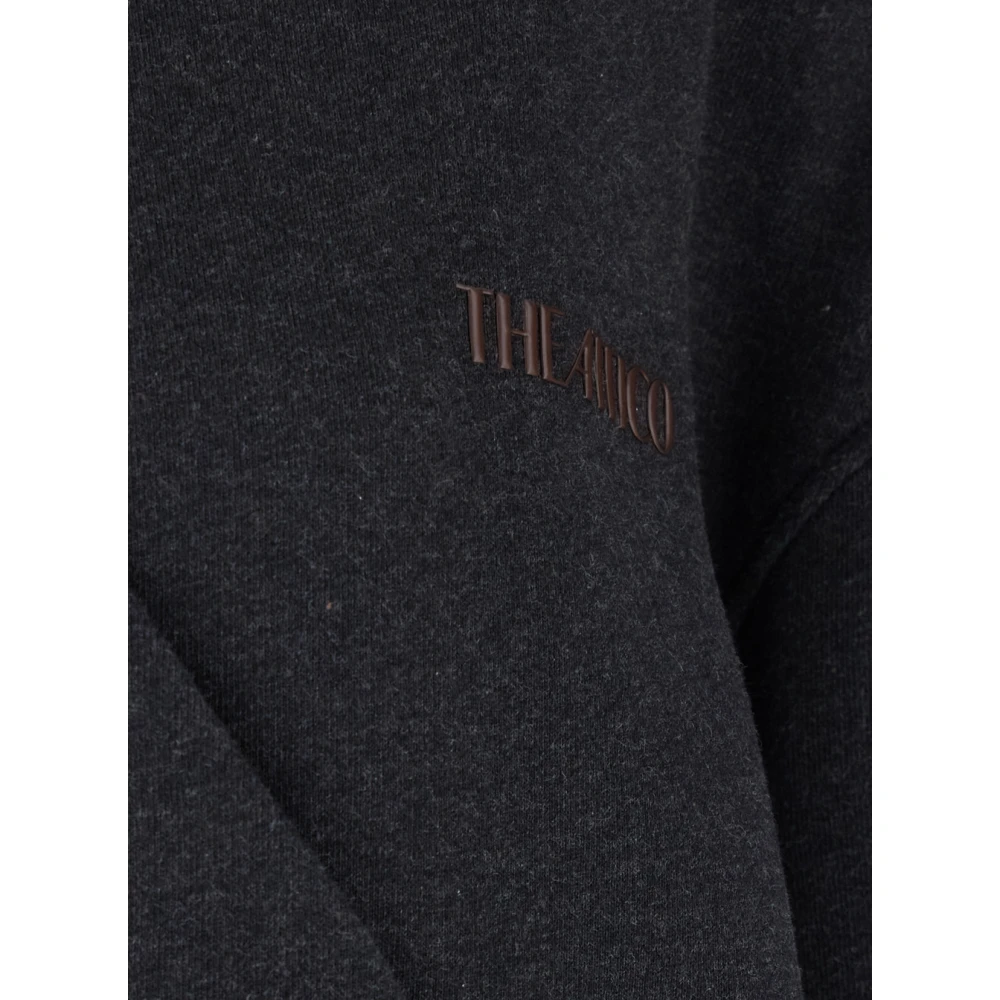 The Attico Grijze hoodie met logo letters Gray Dames