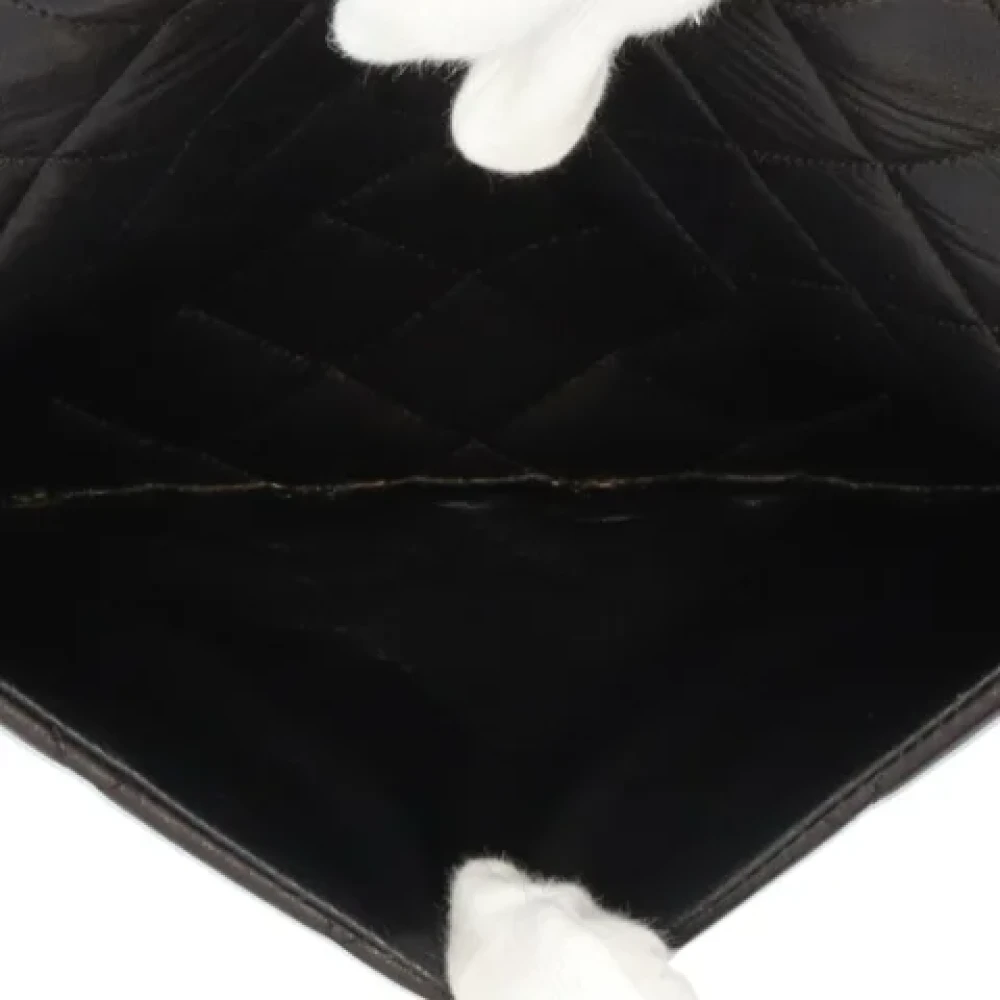 Chanel Vintage Pre-owned Leather shoulder-bags Black Dames