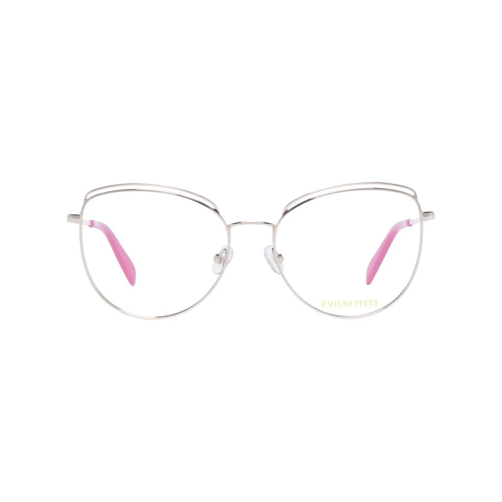 EMILIO PUCCI Roségoud Ronde Optische Monturen Pink Dames