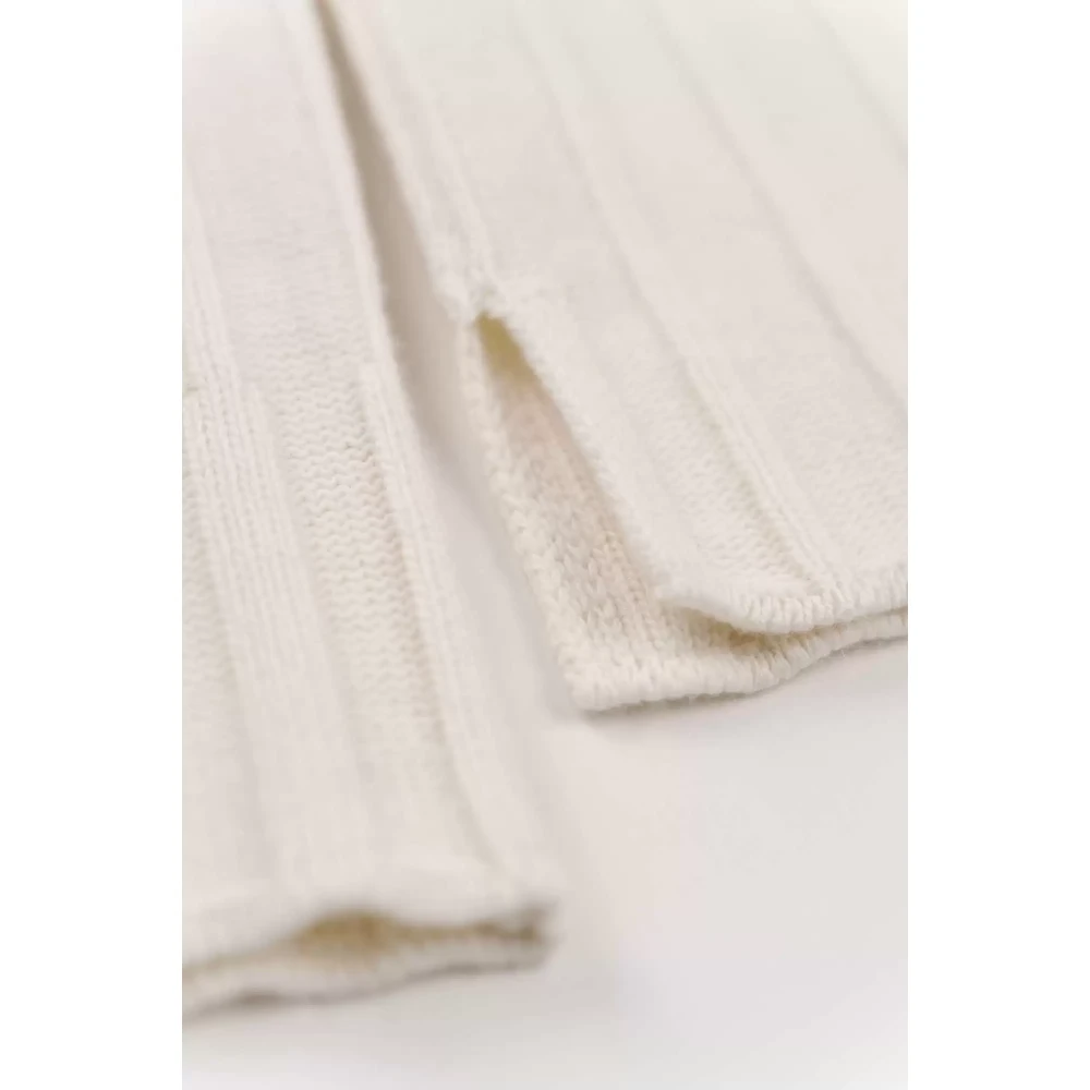 Bugatti Verticaal Gestreepte Gebreide Trui White Dames