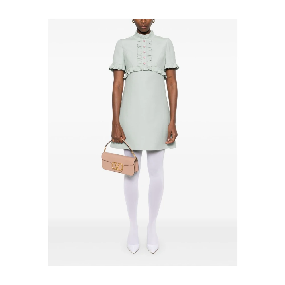 Valentino Groene Jurk met Knoopdetail Green Dames