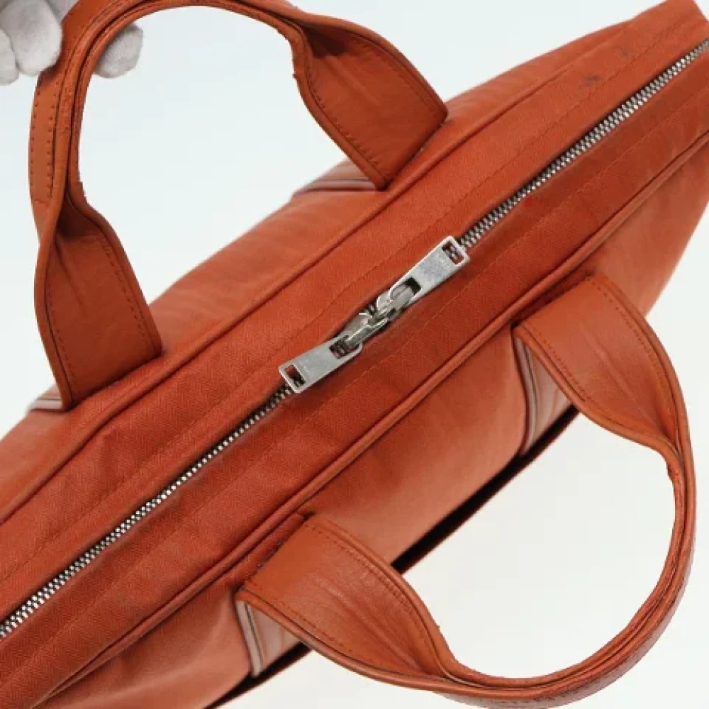 Hermès Vintage Pre-owned Canvas handbags Orange Dames